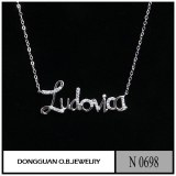 N698 Pure Silver Costume Necklace