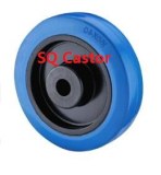 Blue elastic non-marking rubber wheel
