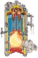 Marine oil fired boiler