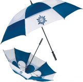 Windproof golf umbrella, air vented