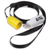 Gelbert Portable Capsule Shape USB Flash Drive 2GB