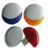 Circle Round Shape USB Flash Drive with Neck Lanyard