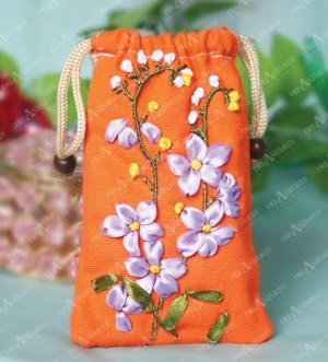 AB-002 ribbon embroidery cellphone bag