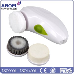 3-in-1 Electric Skin Care Sonic Silicone Rechargeable Face Exfoliator Brush