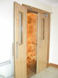 Adhesive for fire rated door