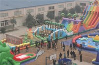 Inflatable obstacle course equipment