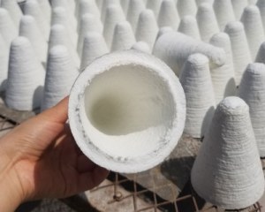 Ceramic fiber plugs
