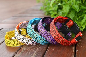 LED Leopard Print Dog Collar:AR-227