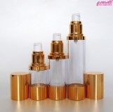 15ml, 30ml, 50ml,100ml golden airless pump bottle for serum