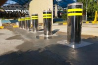 What are automatic bollards?