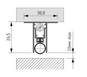 Automatic drop down seal TP 30x27