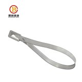 Tamper proof container security metal strap seal