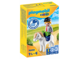 Playmobil 1.2.3 - Garçon avec poney (70410)
