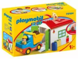 Playmobil 1.2.3 - Ouvrier avec camion et garage (70184)