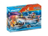 Playmobil City Action - Détresse en mer: Opération lutte incendie (70140)