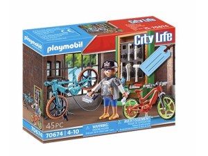 Playmobil City Life - Atelier réparation de vélos électriques (70674)