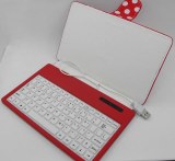 RED Tablets Keyboard Case Cover With Mini B/MIcro B /USB For 7Inch Android Tablets PC
