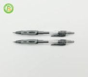 Black gel pen with custom logo for advertising and promotion