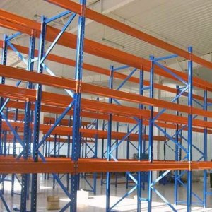 Fabric rolls pallet shelving