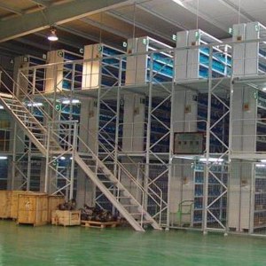 Multi-layer racking mezzanine