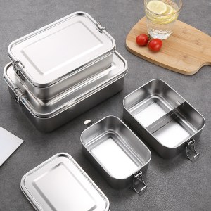 Boîtes Repas Pique-nique Étanches en Acier Inox 304