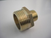 Factory Direct Brass thread reducer NTP from China Brass nipple connector