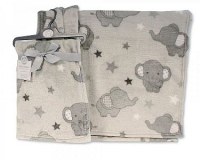 Baby Printed Wrap - Elephant