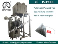 Standard Pyramid Nylon Tea Bag Packing Machine by Ultrasonic Seal