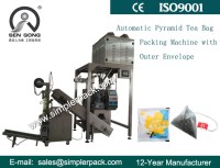 Updated Ultrasonic Pyramid Nylon Tea Bag Packing Machine with Outer Envelope