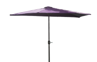 Outdoor Half Patio Umbrella With Crank