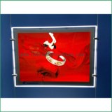Steel Wire Hanging Display Poster Fram LED Light Boxes