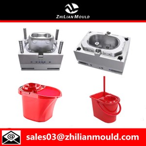 Plastic injection mop bucket mould with high quality
