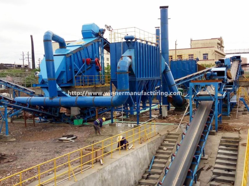 Concrete waste recycling plant, construction building waste management