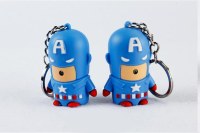 LED Captain America Sound Keychain:CQ-027