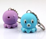 LED Small Octopus Sound Keychain:CQ-043