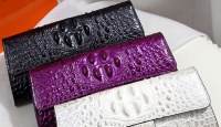 High-Quality Textured Crocodile Pattern Leather Clutch Women's New Ladies Banquet Handb...