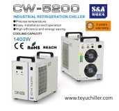 Small Industrial Chiller for 500- 1500 W LED UV Curing system