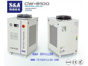 Water chiller for lab 3 kW microwave plasma torch CW-6100