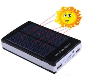 Hot Selling 10000mAh Portable RoHS Solar Charger Power Bank with Lights