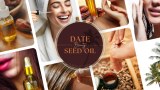 Organic date seed oil serum for beauty care and health