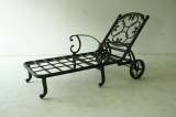 Cast Aluminum Athena Sunbed Outdoor Furniture Sun Lounger