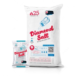 Salt brand diamond salt 1 kg natural product in egypt : certification iso 9001:2015 - halal