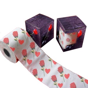 Flower toilet tissue