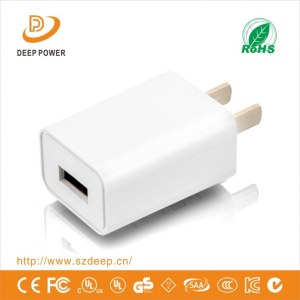 Level 6 5V 1A EU US CN White Slim Fireproof Micro Usb Travel Wall Mobile Phone Charger