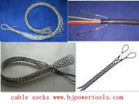 Towing Smooth wire mesh grip protecting stainless steel cable socks