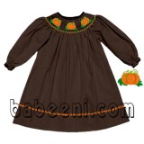 Pumpkin smocked dresses