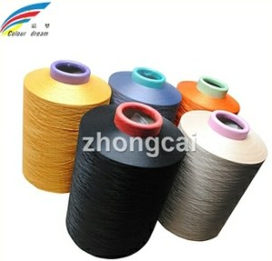 100% Polyester DTY Yarn Dope Dyed