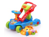 Multifunctional educational baby walker toys 2 in 1(ride-on or push forward)