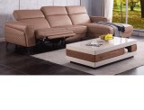 Italian Leather Sofa Space Capsule Electric Function Living Room Modern Minimalist Corn...