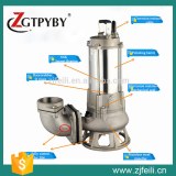 2015 new product stainless steel submersible sewage water pump with vortex impeller